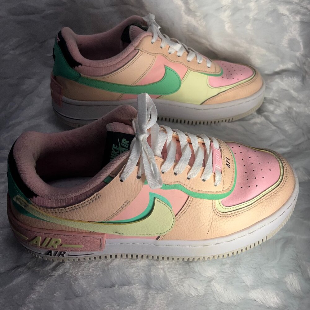 Nike Air Force 1 Shadow sneaker in the 'Arctic Punch Barely Volt' Size 8